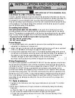 Preview for 7 page of Panasonic NNG354 - MICROWAVE -0.7 CUFT Operating Instructions Manual