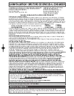 Preview for 57 page of Panasonic NNG354 - MICROWAVE -0.7 CUFT Operating Instructions Manual