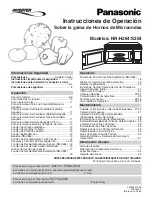 Preview for 37 page of Panasonic NNH264 - MICROWAVE - 2.0 C/OTR Operating Instructions Manual