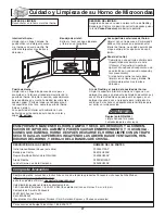 Preview for 65 page of Panasonic NNH264 - MICROWAVE - 2.0 C/OTR Operating Instructions Manual