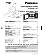 Preview for 1 page of Panasonic NNH504WF - MICROWAVE -1.1 CUFT Operating Instructions Manual