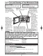 Preview for 25 page of Panasonic NNH504WF - MICROWAVE -1.1 CUFT Operating Instructions Manual