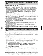 Preview for 35 page of Panasonic NNH504WF - MICROWAVE -1.1 CUFT Operating Instructions Manual