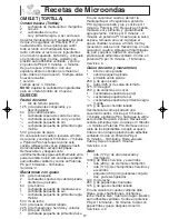 Preview for 49 page of Panasonic NNH504WF - MICROWAVE -1.1 CUFT Operating Instructions Manual