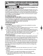 Preview for 6 page of Panasonic NNH624 - MICROWAVE -1.2 CU.FT Operating Instructions Manual