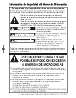 Preview for 32 page of Panasonic NNH624 - MICROWAVE -1.2 CU.FT Operating Instructions Manual