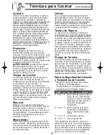 Preview for 54 page of Panasonic NNH624 - MICROWAVE -1.2 CU.FT Operating Instructions Manual