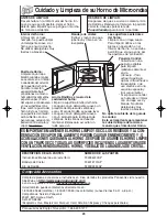 Preview for 55 page of Panasonic NNH624 - MICROWAVE -1.2 CU.FT Operating Instructions Manual