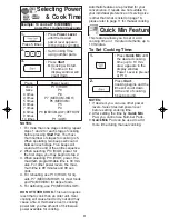 Preview for 13 page of Panasonic NNH624BF - MICROWAVE OVEN 1.2 C SET Operating Instructions Manual