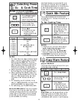 Preview for 13 page of Panasonic NNH634 - MICROWAVE OVEN - 1.2 CU.FT Operating Instructions Manual