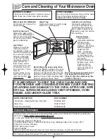 Preview for 25 page of Panasonic NNH634 - MICROWAVE OVEN - 1.2 CU.FT Operating Instructions Manual