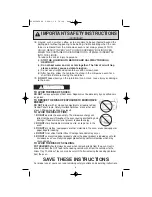 Preview for 5 page of Panasonic NNH664 - MICROWAVE -1.2 CU.FT Operating Instructions Manual