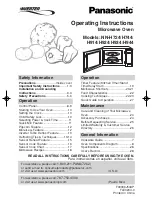 Preview for 1 page of Panasonic NNH724 - MICROWAVE -1.6 CU.FT Operating Instructions Manual