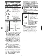 Preview for 13 page of Panasonic NNH724 - MICROWAVE -1.6 CU.FT Operating Instructions Manual