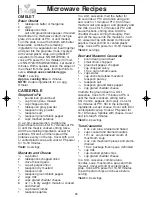 Preview for 20 page of Panasonic NNH724 - MICROWAVE -1.6 CU.FT Operating Instructions Manual