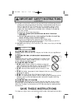 Preview for 4 page of Panasonic NNH764 - MICROWAVE-1.6 CU.FT Operating Instructions Manual