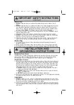 Preview for 5 page of Panasonic NNH764 - MICROWAVE-1.6 CU.FT Operating Instructions Manual