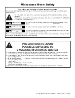 Preview for 2 page of Panasonic NNP295BF - MICROWAVE - 2.0CUFT Operating Instructions Manual