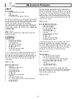 Preview for 19 page of Panasonic NNP295BF - MICROWAVE - 2.0CUFT Operating Instructions Manual