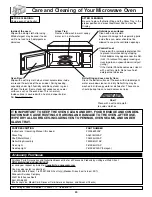 Preview for 26 page of Panasonic NNP295BF - MICROWAVE - 2.0CUFT Operating Instructions Manual