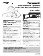 Preview for 33 page of Panasonic NNP295BF - MICROWAVE - 2.0CUFT Operating Instructions Manual