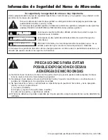 Preview for 34 page of Panasonic NNP295BF - MICROWAVE - 2.0CUFT Operating Instructions Manual