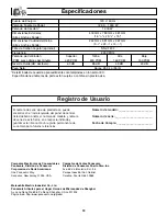 Preview for 64 page of Panasonic NNP295BF - MICROWAVE - 2.0CUFT Operating Instructions Manual