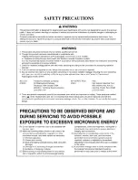 Preview for 2 page of Panasonic NNS244BL - MICROWAVE 2.0 C/OTR Service Manual