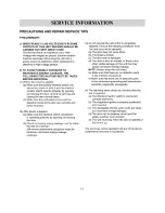 Preview for 13 page of Panasonic NNS244BL - MICROWAVE 2.0 C/OTR Service Manual