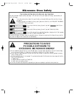 Preview for 3 page of Panasonic NNS255 - MICROWAVE - 2.0CUFT Operating Instructions Manual