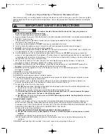 Preview for 4 page of Panasonic NNS255 - MICROWAVE - 2.0CUFT Operating Instructions Manual