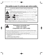 Preview for 37 page of Panasonic NNS255 - MICROWAVE - 2.0CUFT Operating Instructions Manual