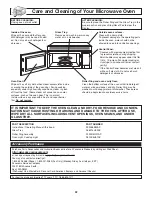 Preview for 24 page of Panasonic NNS255WF - MICROWAVE - 2.0CUFT Operating Instructions Manual