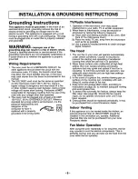 Preview for 7 page of Panasonic NNS262BF - MICROWAVE OVEN/OTR Operating Instructions Manual