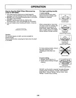 Preview for 24 page of Panasonic NNS262BF - MICROWAVE OVEN/OTR Operating Instructions Manual