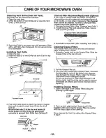 Preview for 29 page of Panasonic NNS262BF - MICROWAVE OVEN/OTR Operating Instructions Manual