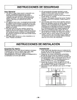 Preview for 35 page of Panasonic NNS262BF - MICROWAVE OVEN/OTR Operating Instructions Manual