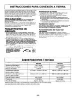 Preview for 36 page of Panasonic NNS262BF - MICROWAVE OVEN/OTR Operating Instructions Manual