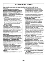 Preview for 37 page of Panasonic NNS262BF - MICROWAVE OVEN/OTR Operating Instructions Manual