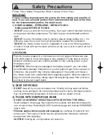 Preview for 7 page of Panasonic NNS334 - MICROWAVE -0.8 CU.FT Operating Instructions Manual