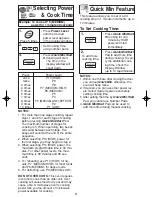 Preview for 13 page of Panasonic NNS334 - MICROWAVE -0.8 CU.FT Operating Instructions Manual