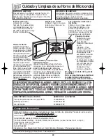 Preview for 52 page of Panasonic NNS334 - MICROWAVE -0.8 CU.FT Operating Instructions Manual