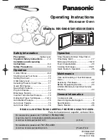 Preview for 1 page of Panasonic NNS504 - MICROWAVE - 1.1 CUFT Operating Instructions Manual