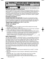 Preview for 6 page of Panasonic NNS504 - MICROWAVE - 1.1 CUFT Operating Instructions Manual