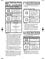 Preview for 13 page of Panasonic NNS504 - MICROWAVE - 1.1 CUFT Operating Instructions Manual