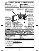 Preview for 52 page of Panasonic NNS504 - MICROWAVE - 1.1 CUFT Operating Instructions Manual