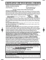 Preview for 54 page of Panasonic NNS504 - MICROWAVE - 1.1 CUFT Operating Instructions Manual