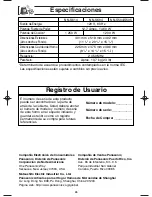 Preview for 56 page of Panasonic NNS504 - MICROWAVE - 1.1 CUFT Operating Instructions Manual