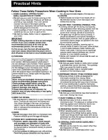 Preview for 6 page of Panasonic NNS547 - MICROWAVE Operating Instructions Manual