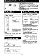 Preview for 10 page of Panasonic NNS547 - MICROWAVE Operating Instructions Manual